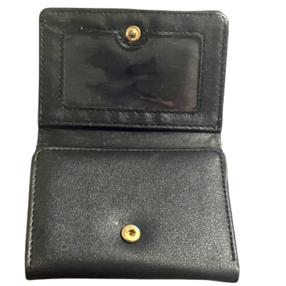 Olivia Miller Trifold KissLock Coin Purse Heart Shaped Clasps, Faux Leather, BLK - Picture 11 of 12